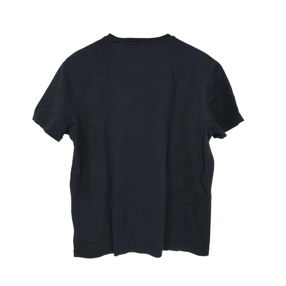 Polo Ralph Lauren Black T-Shirt Men Large Short Sleeve Red Pony Logo Crew Neck